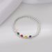 Japanese And Korean S Silver Rainbow Contrast Beaded Bracelet Fashionable Smiling Face Little Bear Hand Strand Instagram_ipsvogv.com