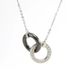 Men's Jewelry Corundum Ceramic Interlocking Pendant Necklace Black And White Ceramic Pendant Titanium Steel Necklace_ipsvogv.com