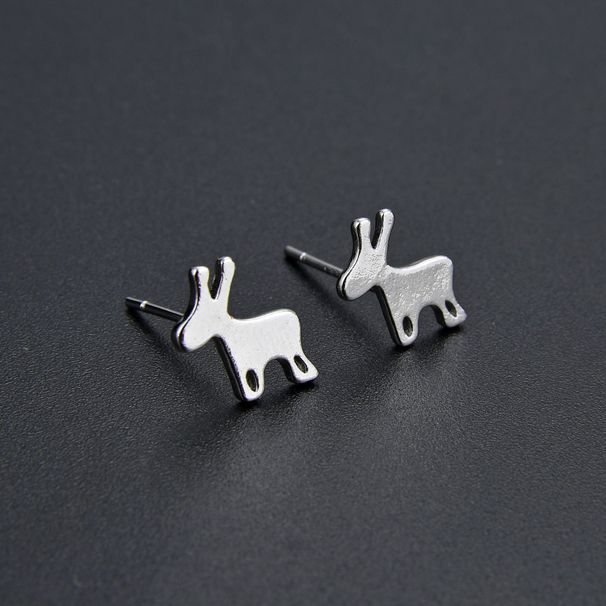 Unisex Simple And Fresh Deer Earrings Electroplating, Color Retention, Sweet Forest Style_ipsvogv.com