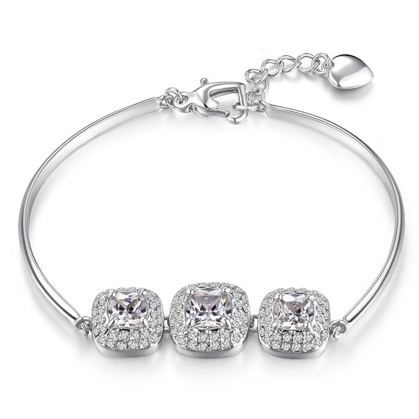 Unisex popular square rock sugar zircon bracelet for women full of diamonds micro inlaid gold plated engagement diamond bracelet_ipsvogv.com