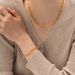 Instagram Gold Stainless Steel Square Chain Versatile And Colorless Bracelet Jewelry_ipsvogv.com