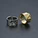 Women’s Jewelry Set Fashion Version Of The Geometric Open Ring Ins Wrinkled Wide Ring Female Niche Design Simple Adjustable Ring_ipsvogv.com