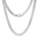 Stainless Steel Miami Cuban Chain Necklace For Men's Hip-hop Accessories_ipsvogv.com