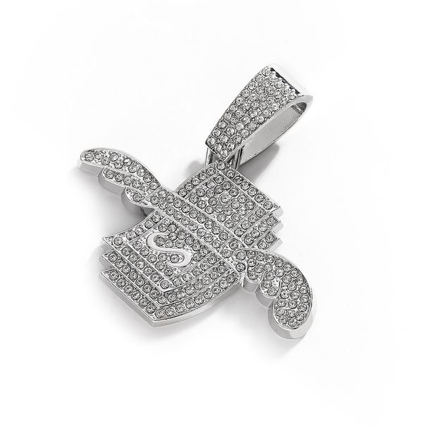 Personalized Wings USD Pendant Hiphop Cuban Chain Men's Necklace Trendy Accessories Jewelry_ipsvogv.com