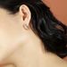 S925 Sterling Silver Broken Silver Earrings Women's All-match Light Luxury Fashion Niche High-end Design Earrings_ipsvogv.com