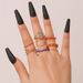 Women’s Jewelry Set Fashion Gold And Silver Love Hug Joint Ring Set Ins Cold Style Alloy Pearl Twist Ring_ipsvogv.com