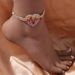 jewelry creative novel electrocardiogram Anklet Beach full diamond multi-row heart-shaped Anklet_ipsvogv.com