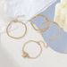 New Combination Personality Golden Bee Fried Dough Twists Box Chain Bracelet 4 Piece Set_ipsvogv.com