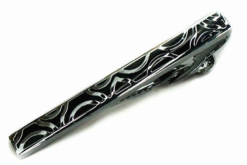 Men's Business Tie Clip Fashion French Shirt Uniform Tie Clip Iron Black Enamel Tie Clip_ipsvogv.com