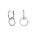 French Style New Product S Pure Silver Temperament Circle Inlaid Zircon Versatile Earrings, Light Luxury, High-end_ipsvogv.com