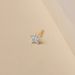 Unisex simple five pointed star earrings for women, zircon micro inlaid star ear bone studs popular earrings_ipsvogv.com