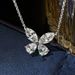 Year's New Sparkling Butterfly S Pure Silver Necklace For Women's High End Design, Horse Eye Zircon, Hot Selling_ipsvogv.com