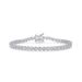 new S925 Sterling Silver Moissanite Bracelet Women's Single Row Surrounded By Diamonds Hand Jewelry Simple Fashion Personality_ipsvogv.com