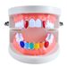 Unisex Colorful Vampire Fangs Hip Hop Gold Braces Hiphop Grillz_ipsvogv.com
