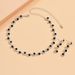 Green Jewelry Set - 2-Piece Necklace & Earrings For Women, Fashionable Hollow Design_ipsvogv.com