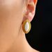 Women's Jewelry K Real Gold Electroplating Simple And Versatile Colorful Horse Eye Stone Earrings_ipsvogv.com