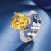 Zhuang Shengsheng Jewelry Bottom Gold Plated High Carbon Diamond Ice Flower Cut Fat Square Copper Set Temperament Light_ipsvogv.com