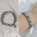 Strong Hip Hop Bracelet Personality Motorcycle Chain Thick Bracelet Punk Style Stainless Steel Titanium Steel Bracelet_ipsvogv.com