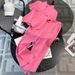 Women's new summer style, fashionable and stylish, goods, short-sleeved wide-leg pants, two-piece suit_ipsvogv.com