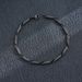 Hip Hop Trend Cuban Titanium Twist Chain Lobster Clasp Black NK Men's Stainless Steel Bracelet_ipsvogv.com