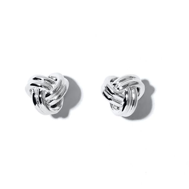 Women's Jewelry S925 Silver Needle Exaggerated Retro Simple Geometric Twisted Earrings Trendy Temperament Cold Style Earrings_ipsvogv.com