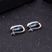 Fashion Natural Stone Earrings Earrings Simple Personality S925 Silver Earrings Colored Gemstone Topaz Earrings_ipsvogv.com