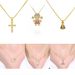Xiyin Brass Classic Style Cross Heart-shaped Boy And Girl Pendant Necklace For Women_ipsvogv.com
