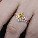Sanjie 2025 New Rose Gold Inlaid Yellow Zircon Creative Women's Exquisite Pair Ring_ipsvogv.com