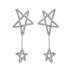 Super Flash party full diamond star earrings simple modified face five-pointed star pendant earrings earring_ipsvogv.com