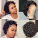 Brazilian Curly Short Wigs Short Pixie Cut Curly Wigs For Women 13*4*1 Short Curly Human Hair Wigs 180% Density_ipsvogv.com