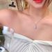 S Pure Silver Cool Beauty Spiritual Water Droplet Zircon Necklace Charming Collarbone Chain Fresh And Sweet Niche Design_ipsvogv.com