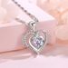 Women’s Jewelry Set Fashion hot selling jewelry 8 shaped bracelet sterling silver ocean heart necklace female earring combination set_ipsvogv.com