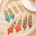 Women’s Jewelry Set Fashion Water Drop Rice Bead Tassel Earrings Niche Ethnic Style Ear Hooks Temperament Light Luxury Holiday Style Earrings_ipsvogv.com