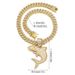 Hip Hop Shark Pendant High Quality Fashion T Square Diamond Alloy Cuban Chain Necklace Pendant_ipsvogv.com