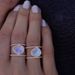 Yiwu Sanjie's New Irregular Moonlight Stone Plated With 14k Rose Gold Micro Inlaid Hand Ring_ipsvogv.com