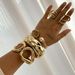 European And American Jewelry Hip-hop Irregular Alloy Open Personalized Dia Inlaid Pearl O-shaped Bracelet Set_ipsvogv.com