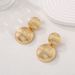 Minimalist Gold Tone Fashion Double Layer For Women Unique Design Sense Temperament Personality Trendy Heart Stud_ipsvogv.com