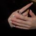 Geometric Wave Dark Zircon For Female Niche Design High End Open Finger Light Luxury Ins Cool Handsome Ring_ipsvogv.com