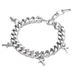 Cuban Men Titanium Steel Cross Bracelet Women Trendy Cool Hip Hop Minimalist Style Niche Design Couple Jewelry_ipsvogv.com