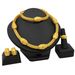 Cross-border Dubai Bridal Necklace Ring Earrings Bracelet Four Piece Set Indian Hot Selling Jewelry Set Wholesale_ipsvogv.com