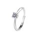 tikto Kwai Live Broadcast Hot Sale Classic Four Prongs 50 Points Imitated Mo Sang Stone For Women's Wedding Ring_ipsvogv.com