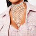 jewelry diamond mesh hollow long tassel neck chain multi-layer rhinestone chain necklace choker_ipsvogv.com