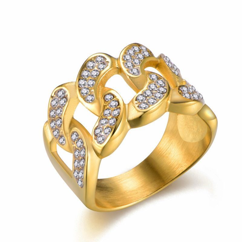 2023 Hip Hop Punk Titanium Cuban Chain Stainless Steel Ring_ipsvogv.com