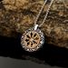 New Jewelry Trend Accessories Pendant Hollow Compass Titanium Steel Men's Viking Necklace_ipsvogv.com
