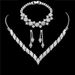 Bridal Jewelry Set - Wedding Earrings & Necklace (Anniversary Gift, Elegant Bride Accessories, 2020 Collection)_ipsvogv.com