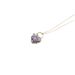 Phoenix Jewelry Luxury Heart Ribbon Necklace New Silver Gold-Plated Natural Tanzanite_ipsvogv.com