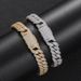 Men's Jewelry Hip Hop 10mm Double Row Zircon Bracelet Trendy Personality Bubble Cuban Chain Men's Bracelet_ipsvogv.com