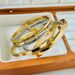 Women’s Jewelry Set Fashion Hot Selling Stainless Steel Water Drop Zircon Bracelet Round Peach Heart Smooth Buckle Waterproof Non Fading Bracelet_ipsvogv.com