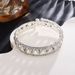 Bride every rhinestone full drill wrapped open three ring bracelet woman_ipsvogv.com