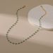 Copper plated K gold natural turquoise necklace high grade sense of versatile necklace texture jewelry_ipsvogv.com
